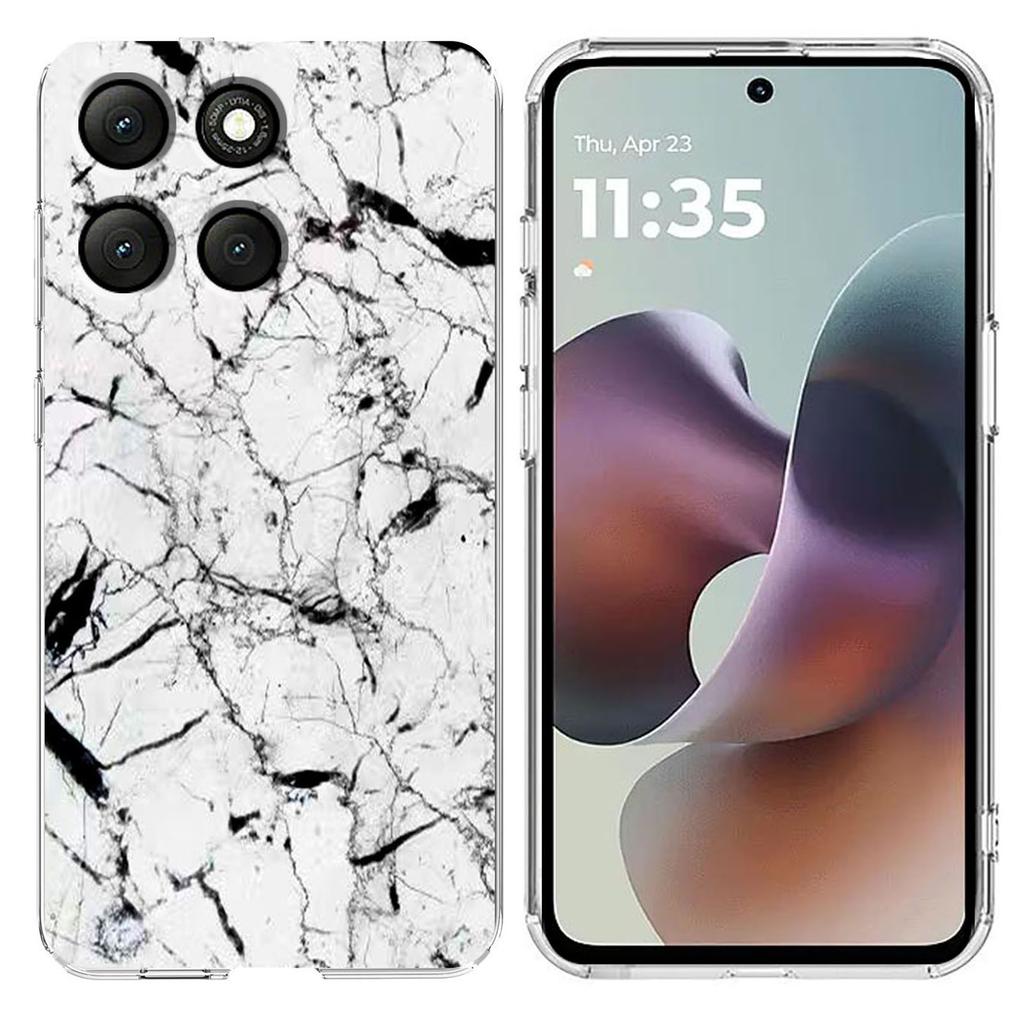 For Motorola Moto G56 5G Case Marble Pattern Printing Soft TPU Phone Cover