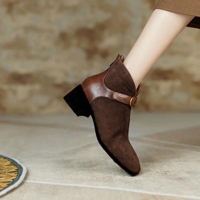 Зима 2024 Осенние ботильоны для женщин Новые ботинки большого размера Теплые дизайнерские роскошные популярные трендовые туфли Y2k Женские короткие туфли