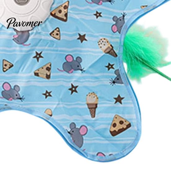 Independent Play Toys for Kittens Interactive Cat Toy, Rechargeable Automatic Feather Wand with Motion Sensor, Star Self Playing Boredom Shape