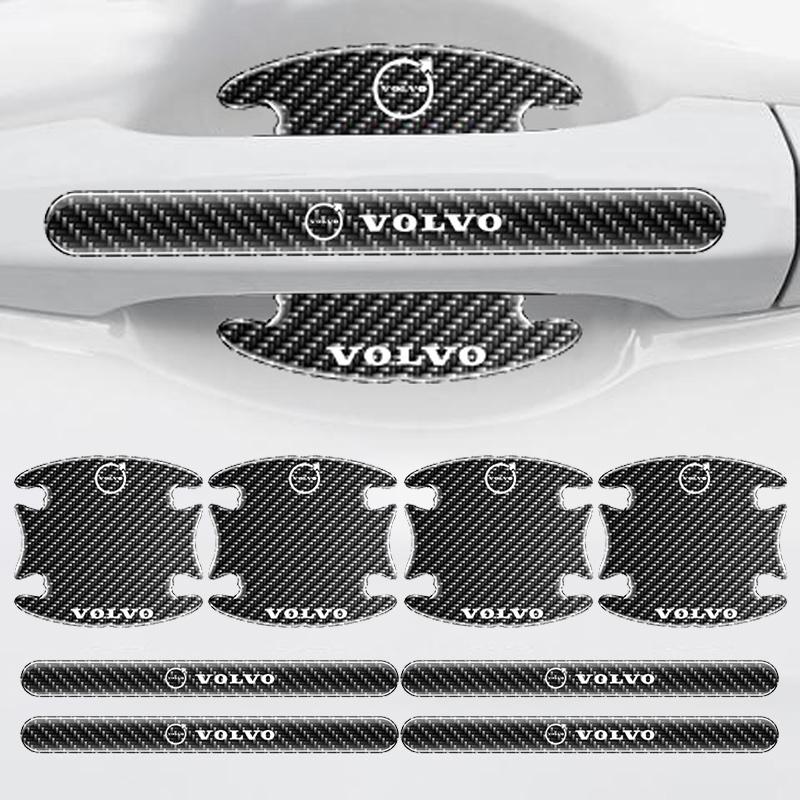 For Volvo Xc60 Xc90 V40 V60 S60 V50 V90 S80 C40 XC40 V70 C30 4/8pcs Car Door Handle Bowl Sticker Protector Anti-collision Strip