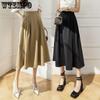 Костюм Длинная юбка Женское весеннее платье Новая французская юбка-зонтик в полуретро средней длины Юбка трапециевидной формы Юбка средней длины