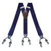 Мужские подтяжки с зажимом, эластичные, регулируемые, предотвращают скольжение, 6 зажимов, Y-образные, мужские подтяжки для костюмов