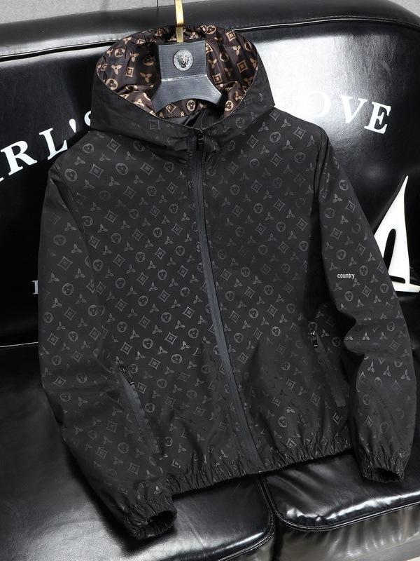 European Style Light Luxury Men's Trendy Casual Jacket - Spring/Autumn 2024, Long Sleeve Printed Top