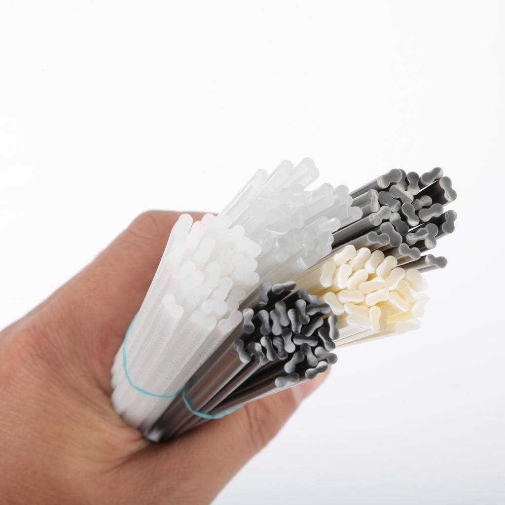 100PCS Plastic Welding Rods ABS PP PVC PE welder rods for Car bumper plastic welder gun hot air gun