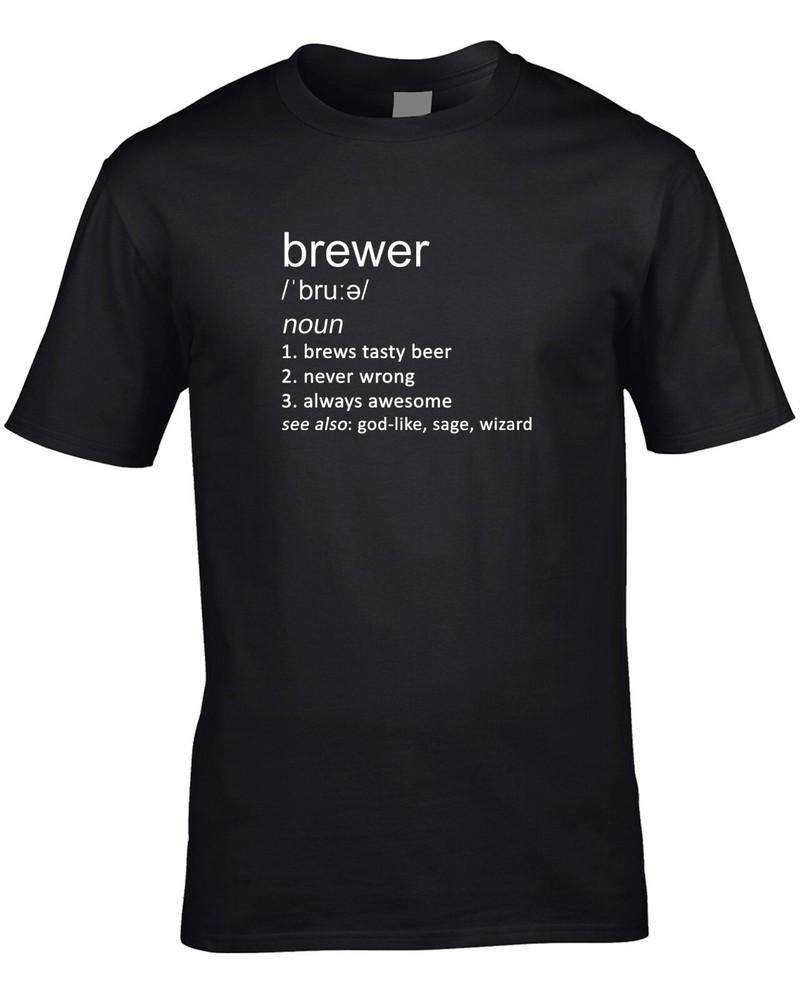 Brewer Funny Definition Mens T-Shirt Gift Idea Work Job Brewery Beer Drink Ale Unisex T-Shirt