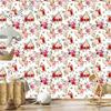 Colorful Peonies and Watercolor Wallpaper for Living Room and Bedroom 50x1000
