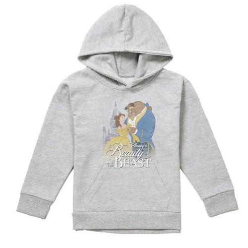 Beauty And The Beast Childrens/Kids Belle Beast Castle Heather Hoodie