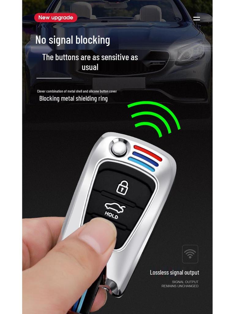 Совместимый чехол для ключа для Hyundai: Elantra, Langdong, Reina, Sonata 8, ix35, Lingdong, ix25