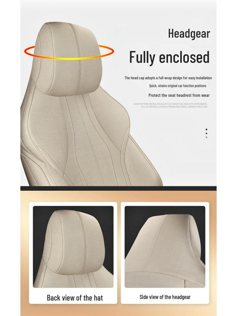 BYD Song PLUS Full Coverage Linen Seat Cushion for Five-Seater