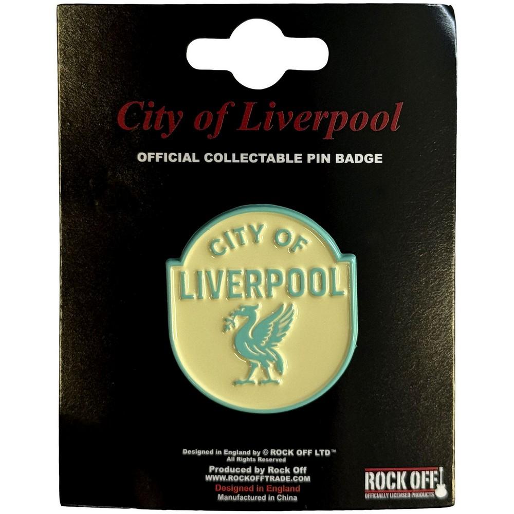Rock Off City Of Liverpool Pin Emblem Badge