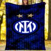 Inter Milan logo1 printed throw blanket—lightweight,soft,warm;versatile blanket for all seasons—perfect as &air-conditioning throw,nap blanket