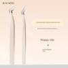 False Eyelash Tweezers, High-Precision Eyelash Grafting Tools, Beginner-Friendly Round-Head Gold Feather Tweezers, Makeup Artist Special B3
