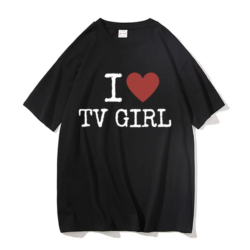 TV Girl Tshirt Unisex French Exit Album Tshirt Gift for Indie Music Fan Tee Lovers Rock Simple Drawing Music Band Graphic Shirt