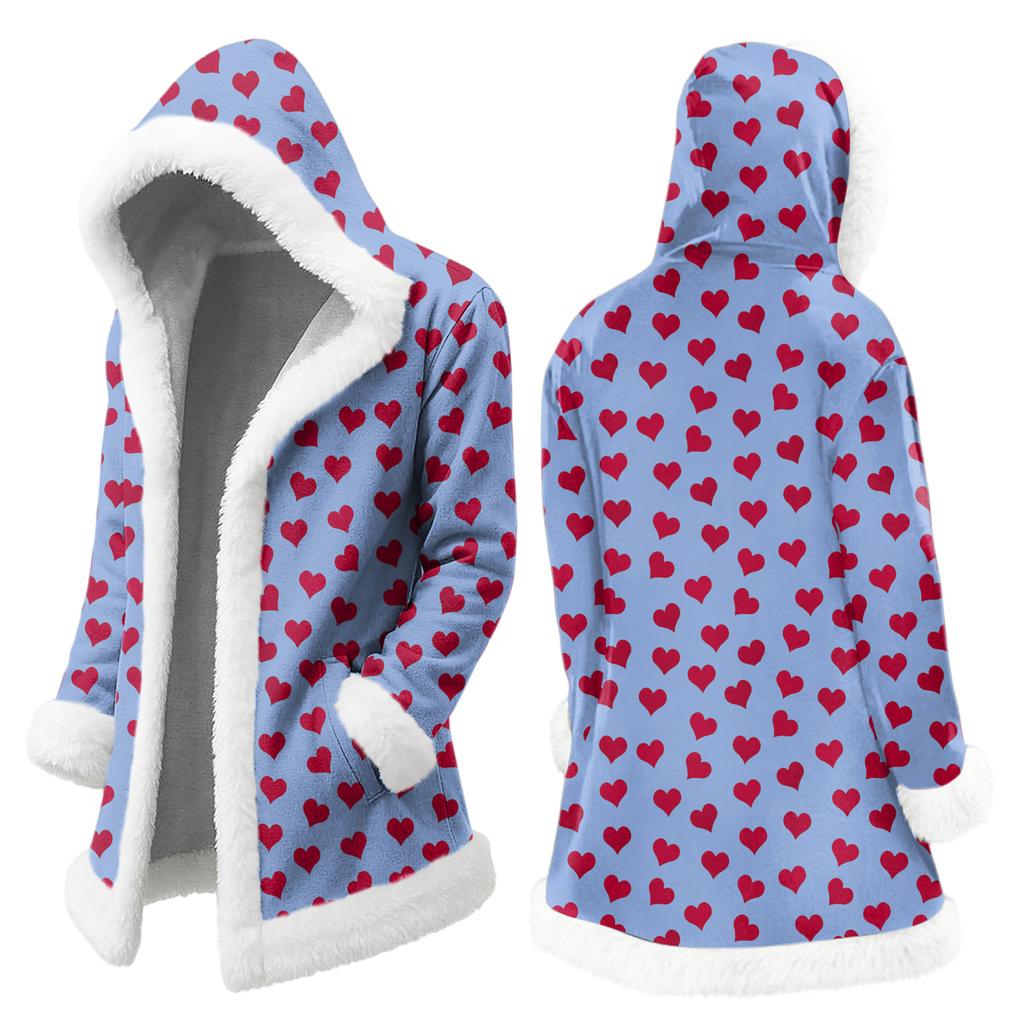 Унисекс кардиган с капюшоном и карманами, теплая верхняя одежда