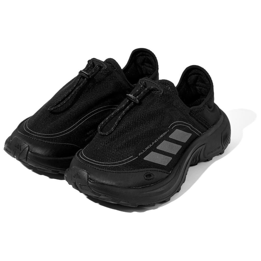 adidas Fc Walker Удобные Универсальные Нескользящие Прочные Низкие Повседневные Кроссовки Унисекс Черные JP6646