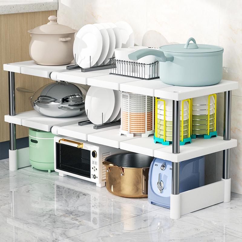 Retractable Multi-Layer Under-Sink Kitchen Storage Rack
