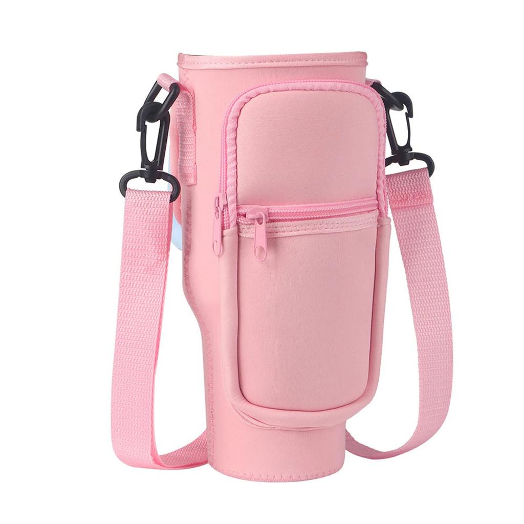Сумка для переноски бутылок с водой Leeseph для стакана Stanley 40 унций с ручкой, чехол для бутылок с водой и регулируемым плечевым ремнем