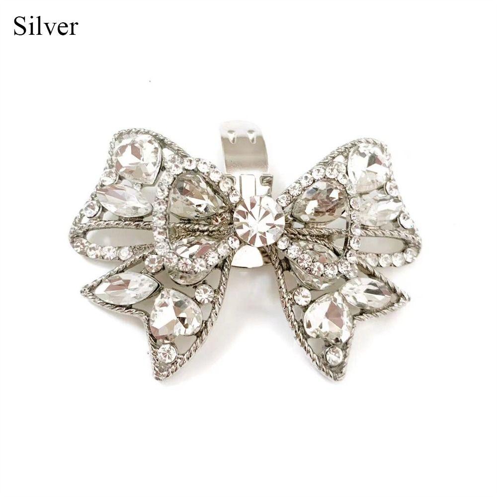 1 шт., зажимы для обуви с бантом, украшение для обуви невесты с кристаллами, роскошная пряжка с подвеской на высоком каблуке