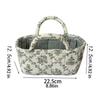 Large Capacity Laundry Storage Basket Hand-held Floral Organizers Basket  Desktop Storage