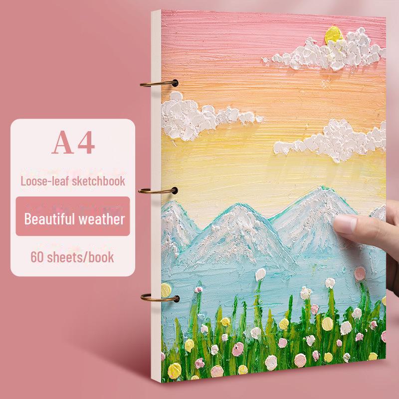 Yuanhao High-Value Thickened Sketchbook – 16K & 32K Durable Art Student A5 & 16K Drawing Book