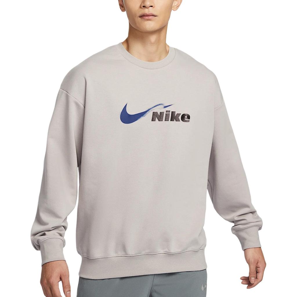 Nike Dri Fit Track Club Sweatshirt Men's Preppy Gray/Blue Color Cavity/Medium HV4880-009