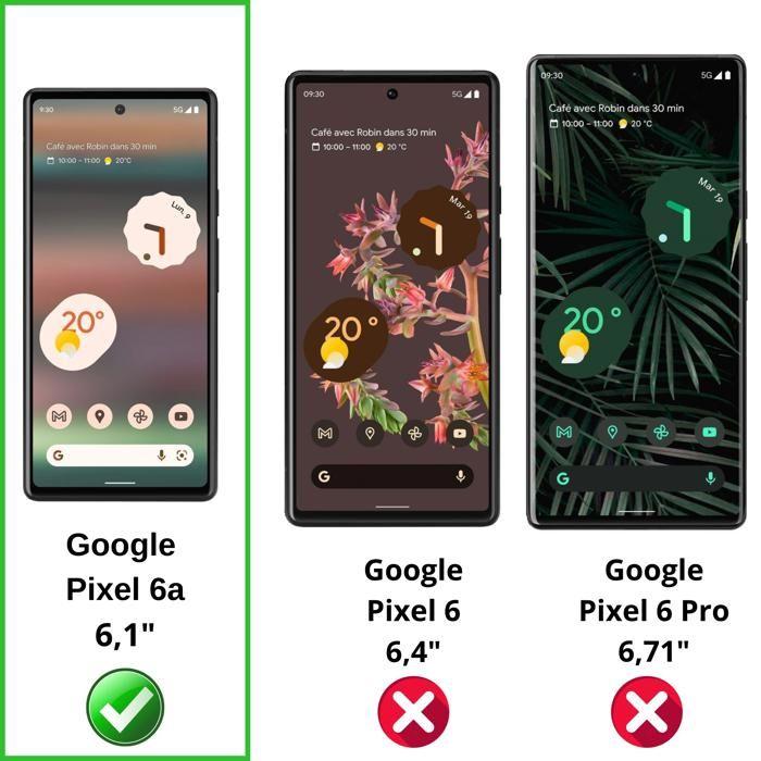 Coque et tour de cou pour Google Pixel 6a - TPU Souple Transparent Cordon Noir réglable Phonillico®