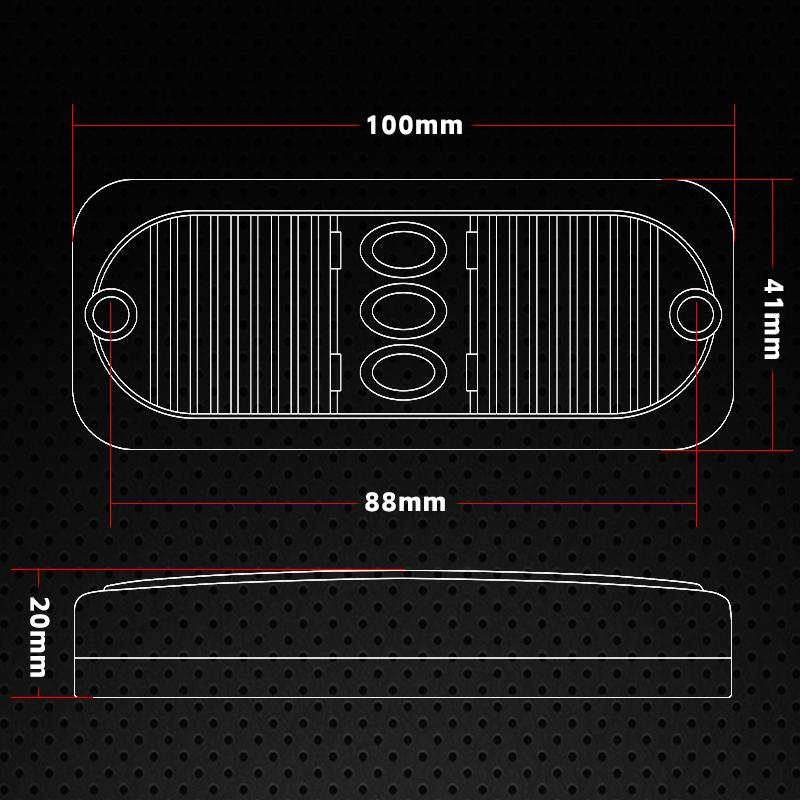 Trailer LED Side Marker Brake Light 12V 24V Stop Taillight Turn Signal Clearance Lamp For Truck Offroad Bus Car External Light