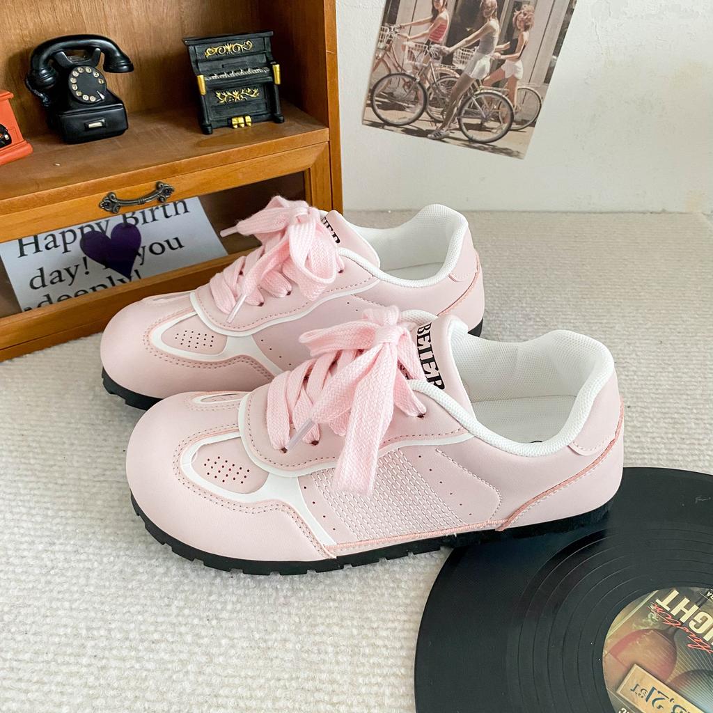 B3506 Puff Shoes Series/латексные стельки Mango Head Little White Shoes Женская обувь для скейтбординга Dexun Shoes 2024 Новинка Популярная