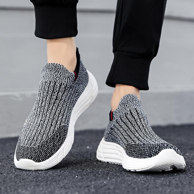 Мужская модная дышащая легкая летная тканая обувь большого размера, походная обувь, носки для фитнеса, спортивная обувь и обувь для отдыха