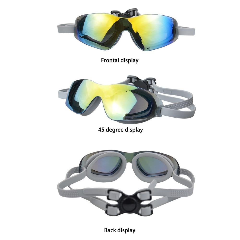 with PC Mirror Swim Glasses Anti Fog Silicone Goggles Reliable Swimming Goggles Water Sports