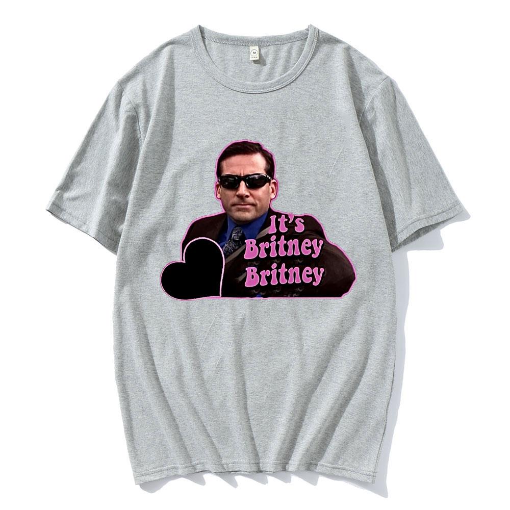 Michael Scott Homage The Office Unisex Tshirts Tv Series Dwight SchruteJim Halpert Its Britney Graphic Tshirt Streetwear Unisex