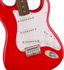 Fender Squier by Fender Squier Electric Guitar Squier Laurel White Torino Red Soft Case Included Sonic™ Stratocaster® HT, Fingerboard, Pickguard,