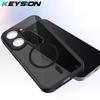 KEYSION Магнитный чехол для телефона Xiaomi POCO C71 Силикон+ПК Матовый Полупрозрачный Прозрачный Ударопрочная Задняя Крышка для Redmi A5 4G 171мм