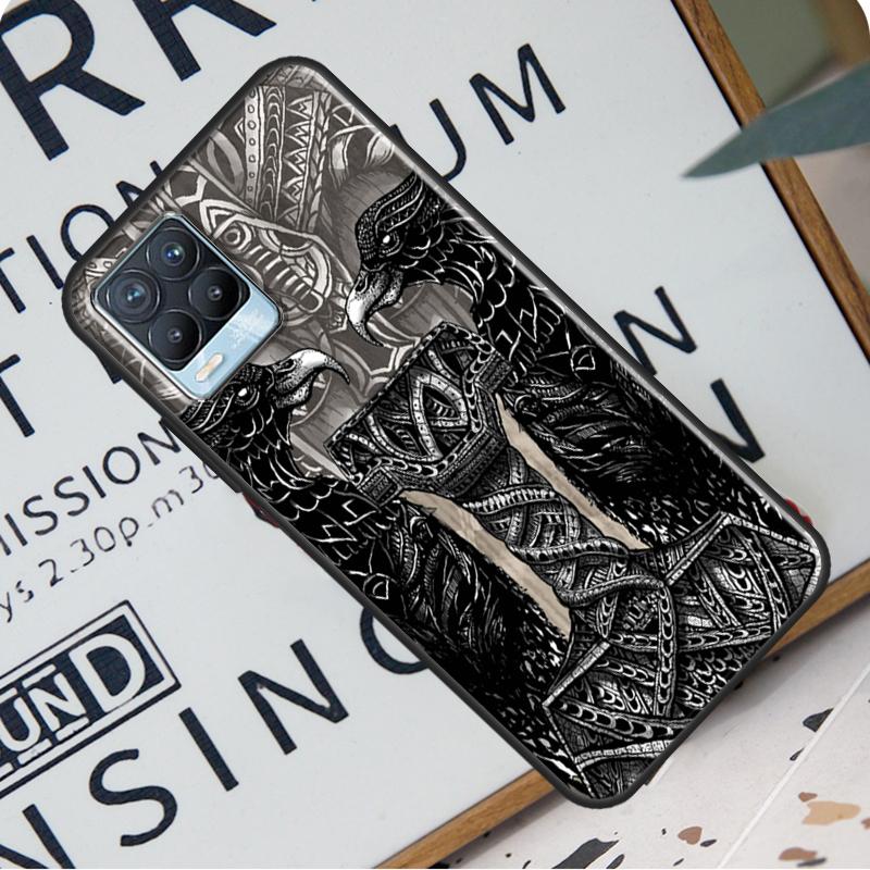 Символ викингов для OnePlus 9 Pro 8T 9R Nord 2 Чехол для телефона Realme 6 7 8 Pro 8i GT Master GT Neo 2 C21