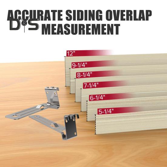 Набор из 2 шт. для измерения перекрытия сайдинга из фиброцемента, устойчивый к ржавчине компактный дизайн, портативный, прочный набор инструментов для перекрытия сайдинга