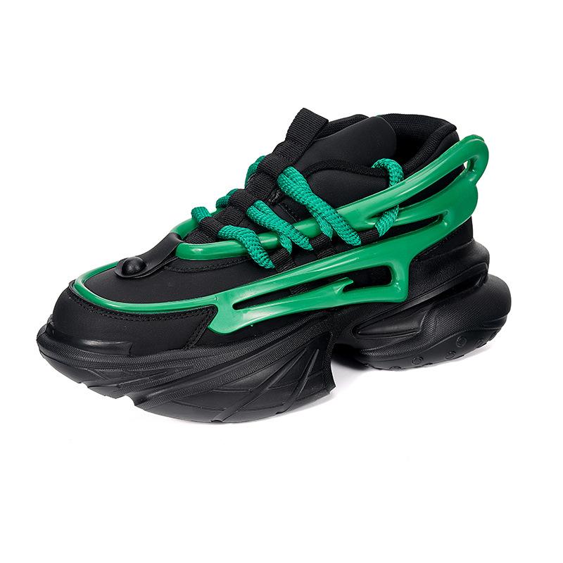 Осенние мужские кроссовки, папины кроссовки, цветные, толстая подошва, увеличивающие рост, повседневные спортивные кроссовки