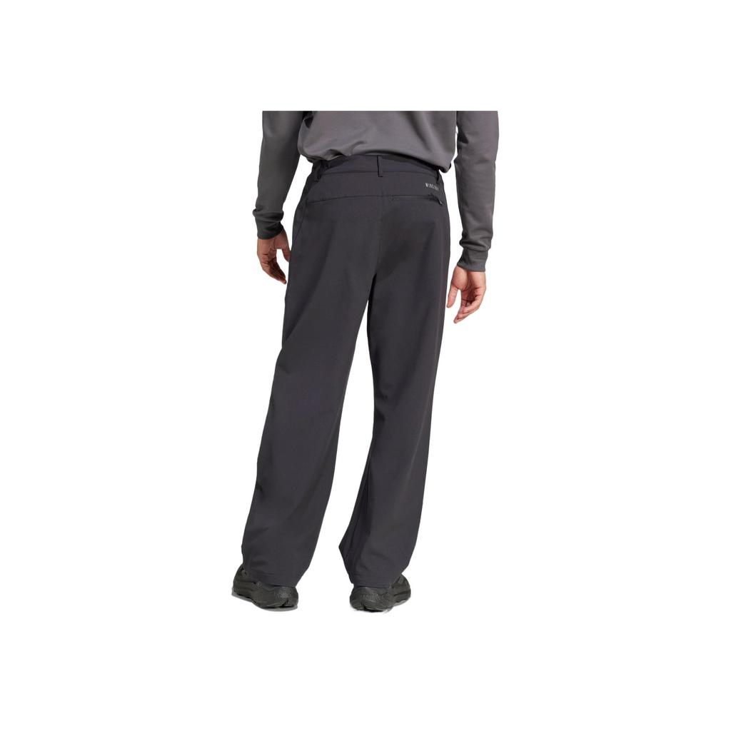 Adidas Серия Adventure Wardrobe, удобные, прочные, ветрозащитные, дышащие, однотонные, повседневные брюки, мужские, черные, JD3552