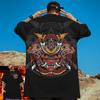 Men's Animal T-shirt 3d Japanese Samurai Cat Print