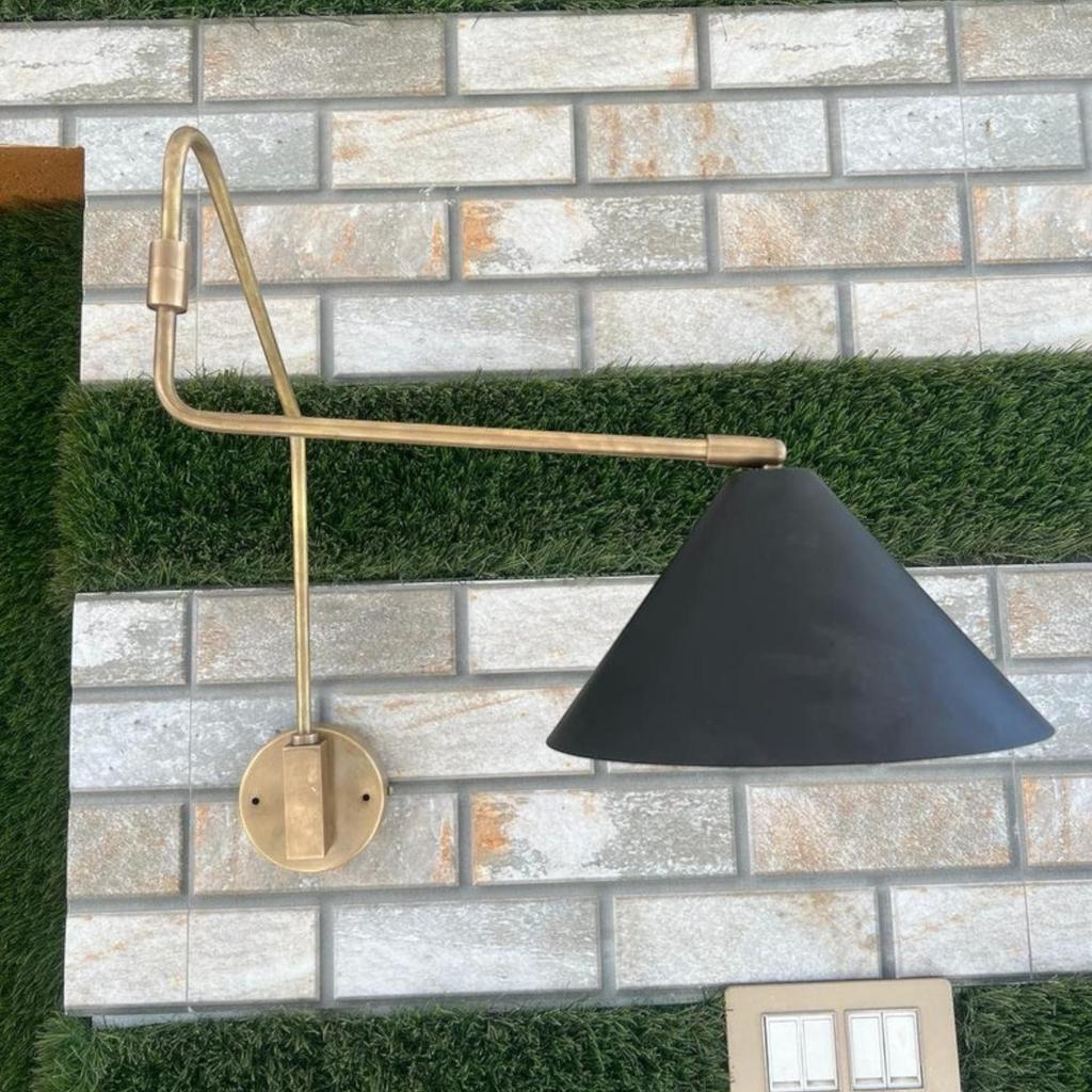 Настенный светильник из латуни в стиле Stilnovo - современный декор Shakeable в стиле середины века | Подарки на День святого Валентина, украшения для вечеринок, крыльцо, праздничное освещение