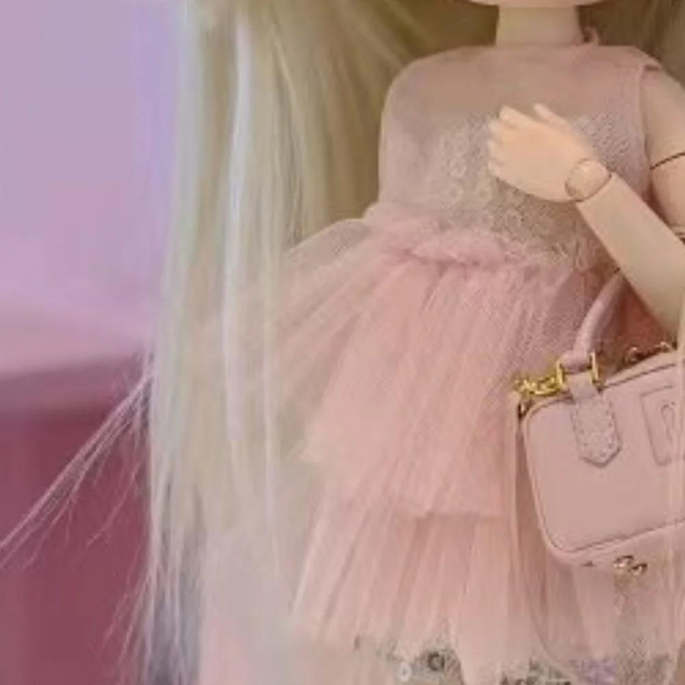 Аксессуар для одежды куклы Blyth OB24 Розовая шифоновая юбка и белая кружевная юбка Подходит для женского тела экшн-фигурки Игрушки для самостоятельной сборки В подарок