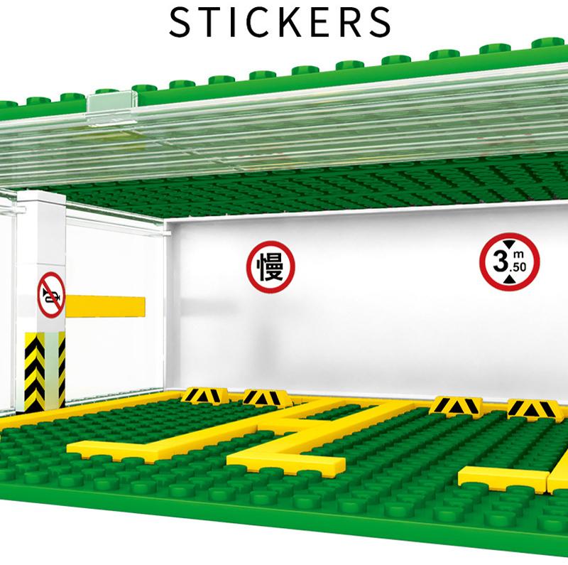 S5109 известный автомобильный мир 3D парковка для хранения витрина строительные блоки детские игрушки подарки модель автомобиля коллекция игрушек