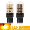 T20 7443 W21/5W 144 светодиода SMD Янтарный LED Canbus Сигналы поворота Индикаторные лампы 12В, 2 шт.