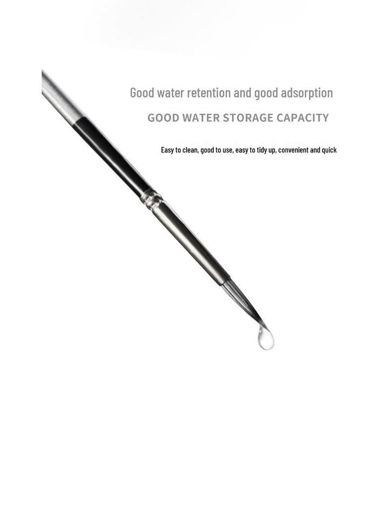 Набор из 24 нейлоновых кистей для рисования с холщовым скручивающимся чехлом для гуаши, акварели и масляной живописи