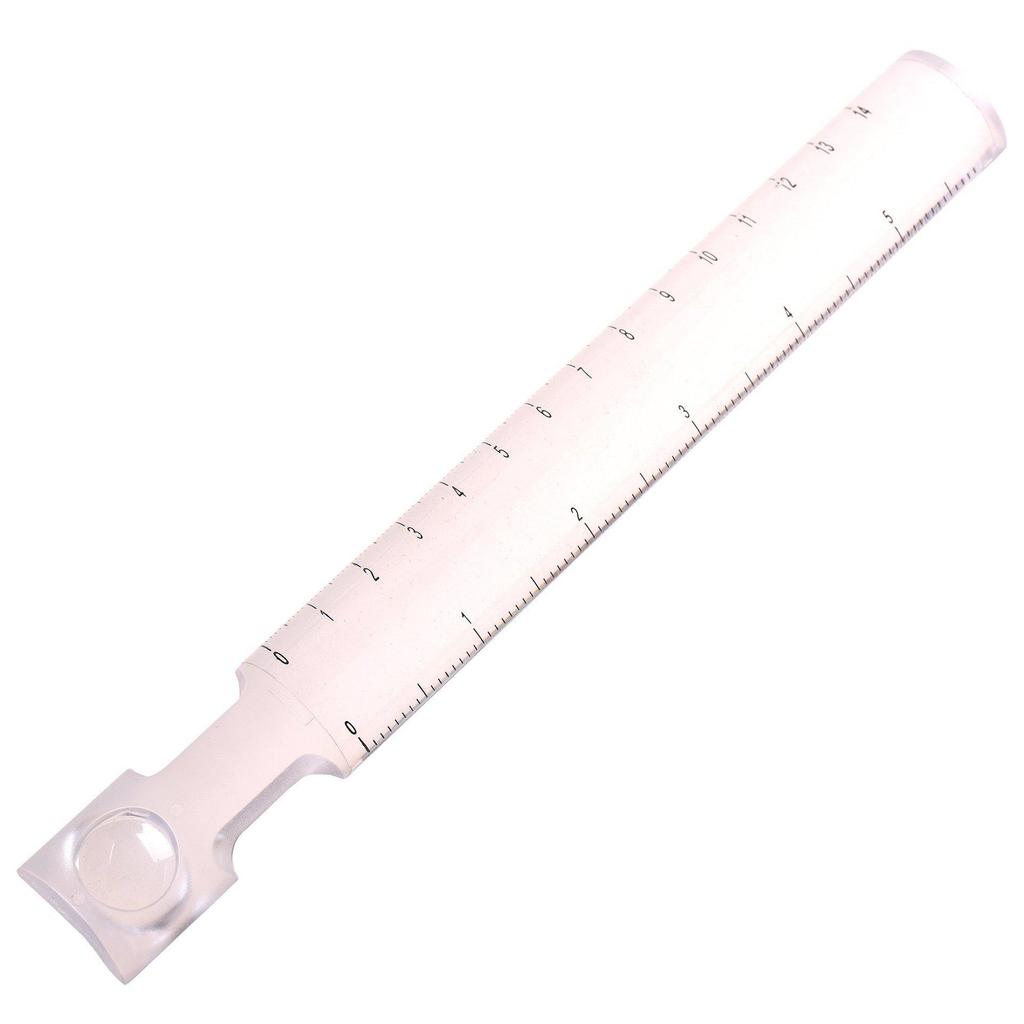 15CM Acrylic Transparent Ruler with Scale: Multifunctional Handheld Magnifier for Measurement and Teaching