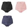 3PCS Ladies Sexy Mesh Panties High-waist Seamless Lace Underwear Briefs Women Knickers Transparent Lingerie