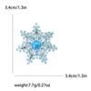 Модная креативная микро-инкрустированная медная циркониевая брошь в виде снежинки, женская одежда высокого класса, бижутерия для корсажа