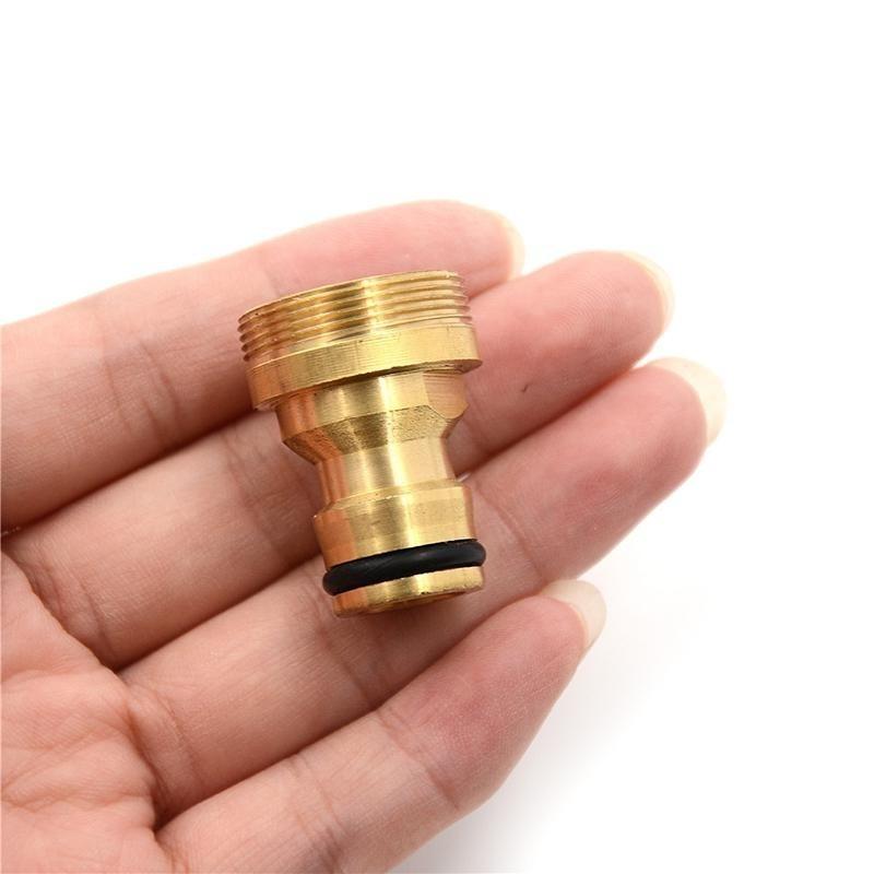 1pc Brass Male Quick Connector Adaptor Garden Water Hose Pipe Tap Connector Home Balcony Garden Tap Connector