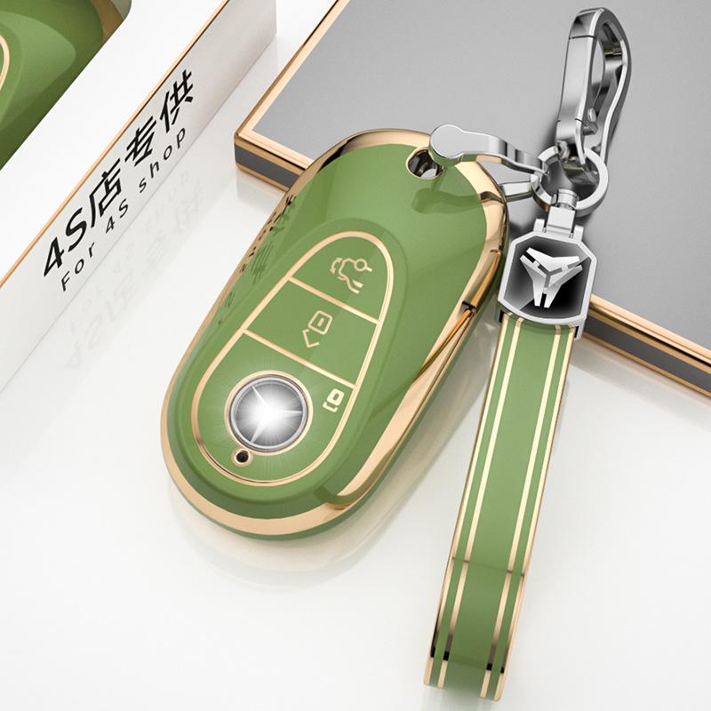 Mercedes-Benz Key Cover for C-Class, E-Class, S-Class, C200L/C260L/E300L, GLC, and S400L models.