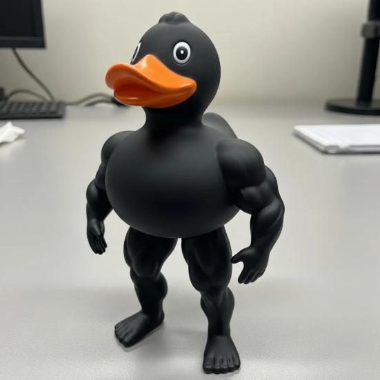 Фигурка мускулистой утки The Gym Bro of The Duck World, 3D-печатная статуэтка мускулистой утки, подарок для любителей фитнеса и любителей протеинового порошка