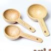 Tablespoon Measuring Spoon Walnut Wooden Coffee Bean Spoon Portable Beech Wooden Spoon  Kitchen
